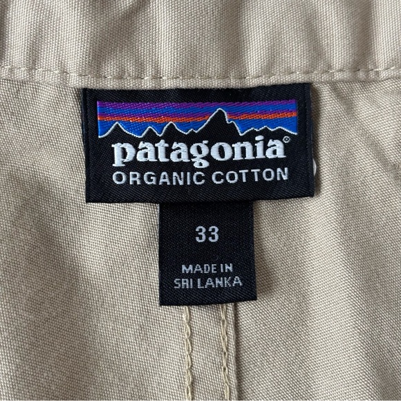 PATAGONIA | Khaki Gorpcore Collegiate Preppy Cotton Hiking Shorts | Size 33 - Picture 4 of 5